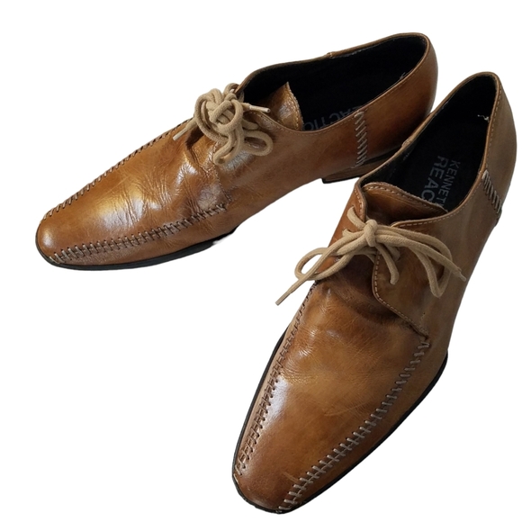 Kenneth Cole Reaction Men's Dress Shoes Tan Size 8 - Picture 1 of 9
